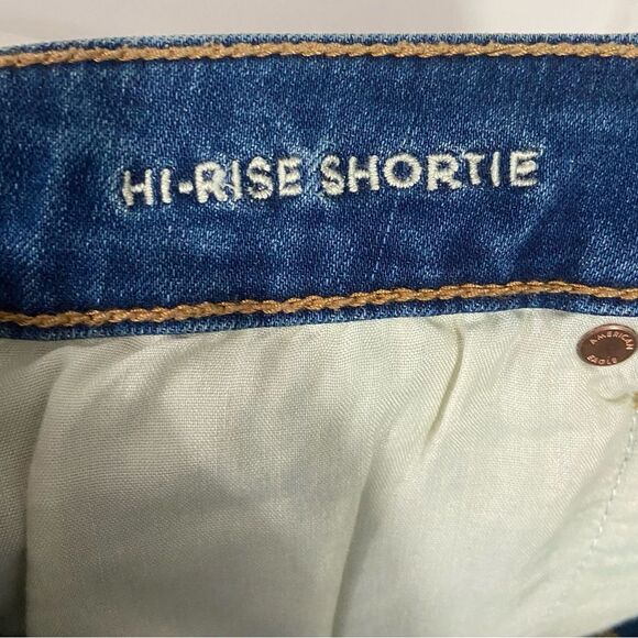 American Eagle Distressed High Waisted Jean Shorts - Picture 4 of 5
